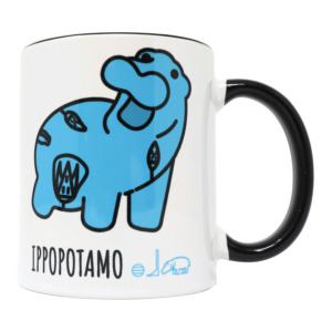 Tazza Ippopotamo nera