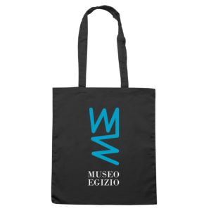 Shopper con logo azzurro