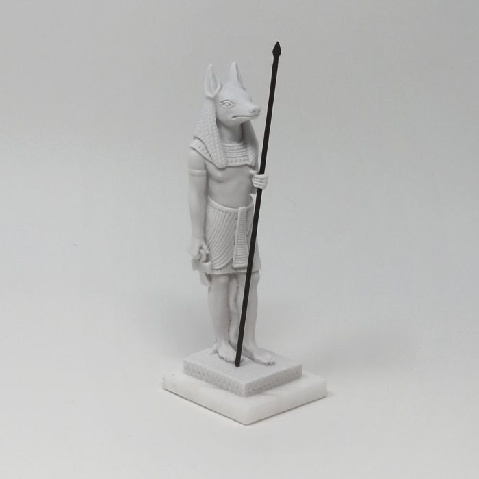 Statuetta Anubis Egiziano In Resina - Decorazione Bronzo Dorato, 31cm, Perfetta Per Appassionati Di Stile Egizio - Foto 4