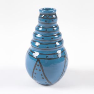 Bottiglietta in ceramica turchese